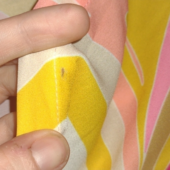 Vici shirt balloon sleeve 60s 70s retro print - Picture 4 of 6